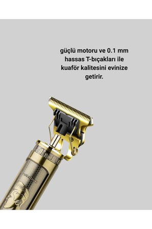 Daling Profesyonel Tıraş Makinesi Islak ve Kuru Kullanım Yeni Nesil