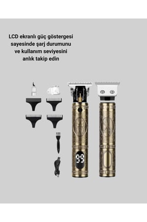 Daling Profesyonel Tıraş Makinesi Islak ve Kuru Kullanım Yeni Nesil