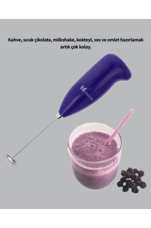 Mini Pilli Portatif Karıştırıcı – Cappuccino, Latte, Frappe ve Kahve Köpürtücü