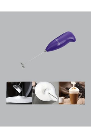 Mini Pilli Portatif Karıştırıcı – Cappuccino, Latte, Frappe ve Kahve Köpürtücü