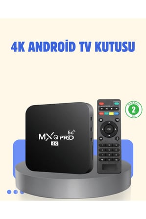 4K Android TV Box – 2GB RAM 16GB ROM, Hızlı Wi-Fi Bağlantılı Akıllı Medya Kutusu