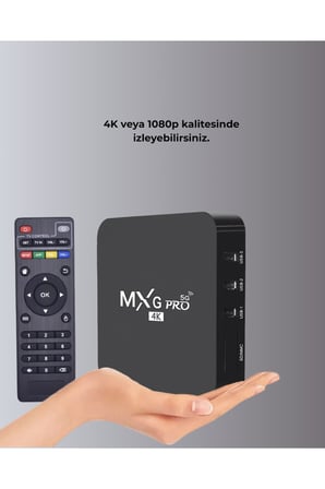 4K Android TV Box – 2GB RAM 16GB ROM, Hızlı Wi-Fi Bağlantılı Akıllı Medya Kutusu