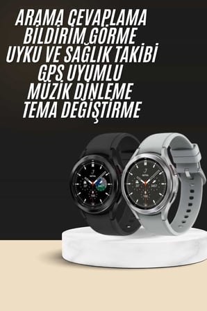 Yeni Nesil Akıllı Saat Çağrı Cevaplayabilen Plastik 47 Mm Uyumlu Kordon