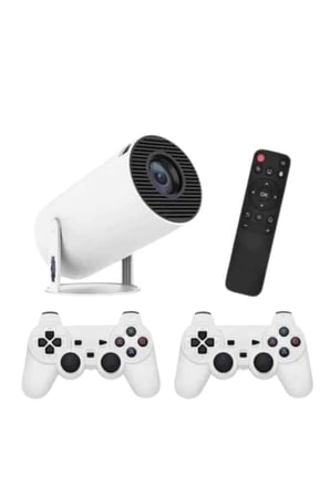 4K Wireless Çift Kollu Kumandalı Oyun Projeksiyonu Retro Video Oyunu Yeni Nesil