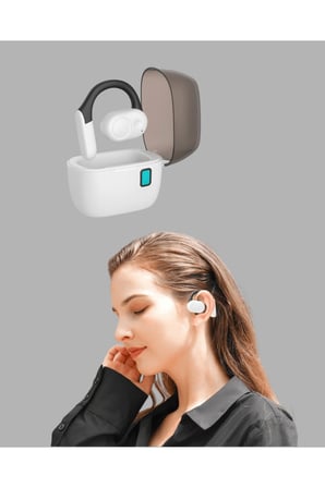 Bluetooth 5.0 Kulak İçi Kulaklık – Güçlü Bas, Uzun Pil Ömrü, Şarj Kutulu Tasarım Yeni Nesil