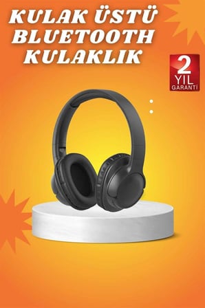 Kablosuz Bluetooth Kulaklık Kulak Üstü Mikrofonlu 5.0 Bluetooth ANC Özelliği