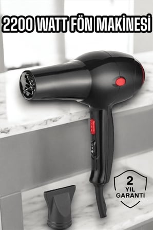 Soğuk ve Sıcak Üfleme Özellikli AC Motorlu Saç Kurutma Makinesi