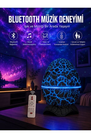 Dinozor Speaker Renk Değiştirme Projeksiyon Modu Bluetooth Hoparlör Gece Lambası Yeni Nesil