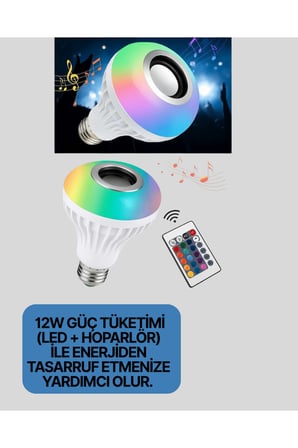 Hoparlörlü LED Ampul – Ev ve Ofis İçin Akıllı Aydınlatma Çözümü