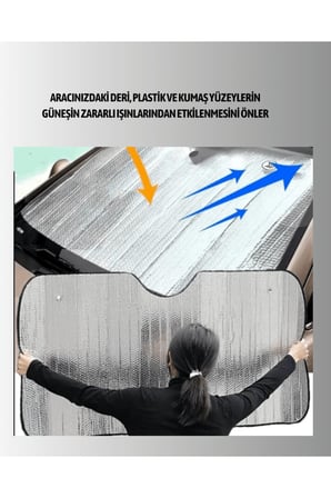 Gelişmiş Yansıtıcılı Katlanabilir Araç Güneşliği – Alüminyum & Süngerli İzolasyon Teknolojisi