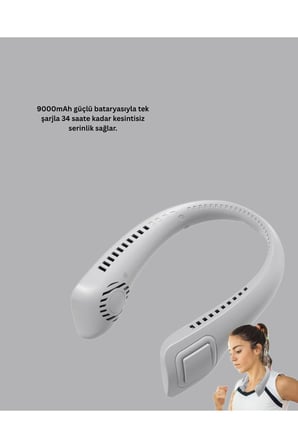 Bıçaksız Güvenli Tasarımlı Sessiz Boyun Fanı