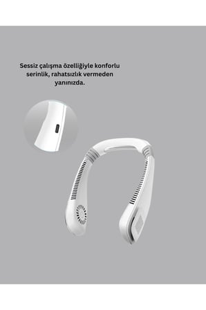 Bıçaksız Güvenli Tasarımlı Sessiz Boyun Fanı