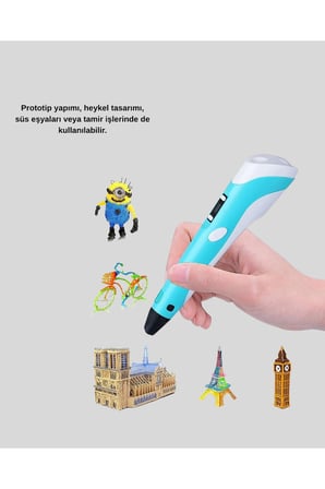 3D Yazıcı Kalem Taşınabilir FDM Teknolojili ve Çok Amaçlı Kullanımlı