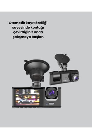 Araç İçi Kamera Seti | 170° Geniş Açı, Hareket Algılama ve Park Koruma