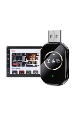 Kablosuz CarPlay Android Auto Dönüştürücü Kablo Derdi Olmadan Bağlantı