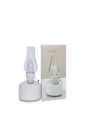 Retro Gaz Lambası Tasarımlı USB Şarjlı Aroma Difüzörü 280 ml Nano Mist Nemlendirici