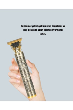 Şarjlı Titanyum Bıçaklı Saç Kesme Makinesi Yeni Nesil
