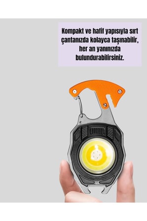 Kamp ve Doğa Yürüyüşü İçin Çok Fonksiyonlu Fener