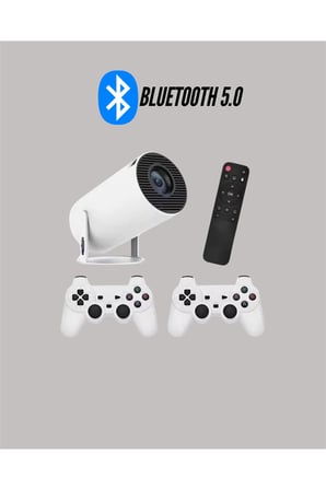 TÇift Kollu Tasarımlı Kablosuz Projeksiyon – 4K, 10.000 Oyun ve Smart App Desteği Yeni Nesil