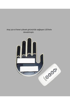 Kompakt Tasarımlı LED Jest Işığı – Selam ve Teşekkür Modları