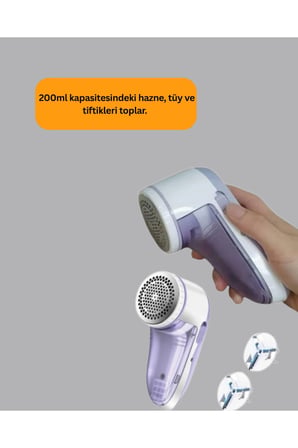 Pamuk Tiftik Tüy Temizleme Makinesi 5W – 3 Bıçaklı Sistem