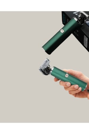 Paslanmaz Çelik Başlıklı Su Geçirmez Şarjlı Saç Kesme Makinesi