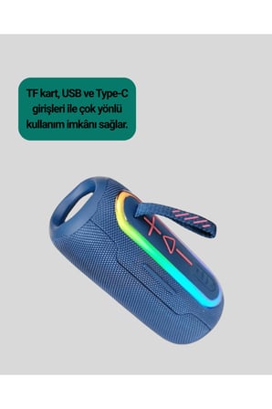Taşınabilir Bluetooth Hoparlör Kırmızı IP67 Su Geçirmez Yeni Nesil