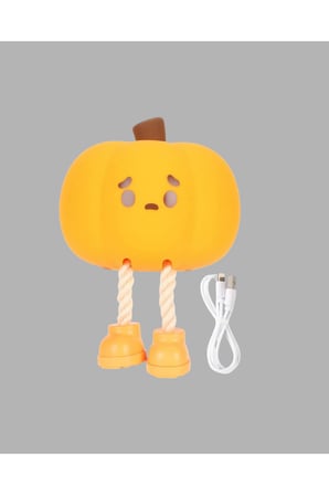 Pumpkin LED Night Light Dokunmatik Şarjlı Silikon Gece Lambası Yeni Nesil