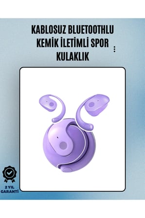 S05 Kablosuz Bluetooth 5.3 Kemik İletimli Spor Kulaklık – IPX4 Suya Dayanıklı, 6 Saat Pil Ömrü