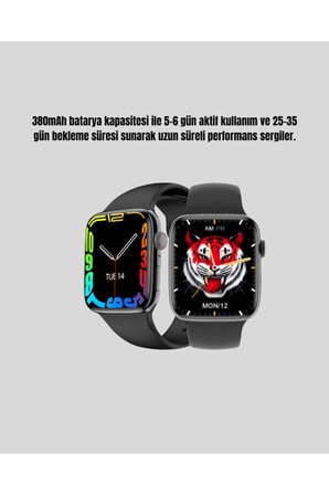 Yüksek Çözünürlüklü 1.9" Akıllı Saat – 5-6 Gün Aktif Kullanım, Şık ve Modern Tasarım