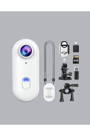 1080P Suya Dayanıklı Aksiyon Spor Kamerası 120° Geniş Açı ve WiFi Destekli