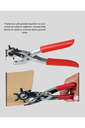 Çok Fonksiyonlu Delik Açma Pensesi 2mm–4.5mm Ayarlı Metal Gövdeli