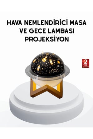 USB Mini Hava Nemlendirici ve Projeksiyon Lamba – Taşınabilir, Sessiz, Dekoratif Aromaterapi Cihazı