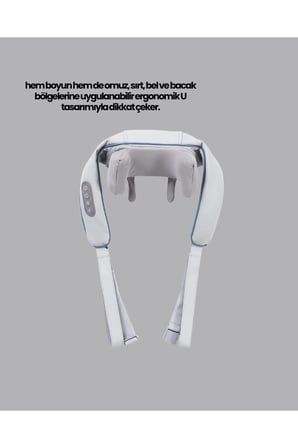 Titreşimli Boyun Masaj Cihazı Isı Terapili Şarjlı VNB-01 Ergonomik U Tasarım