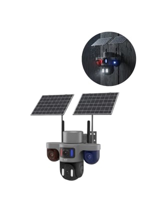 Güneş Enerjili Arıcı Kamerası 4G SIM Kartlı 9MP 3 Lens Yayla Güvenlik Kamerası 2 Yıl Garantili