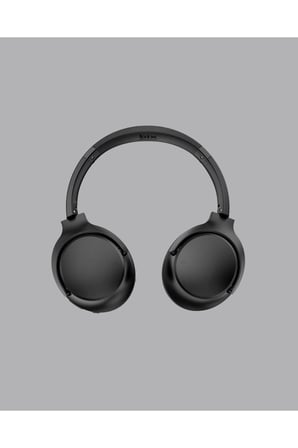 Bluetooth 5.0 Siyah Kablosuz Kulaklık 18 Saat Batarya Katlanabilir Tasarım Yeni Nesil