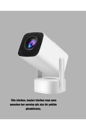 720p HD Projeksiyon Cihazı – Uzun Ömürlü Ampul, Canlı Renkler ve Evde Sinema Keyfi