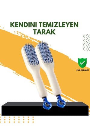 Otomatik Temizlemeli Saç Fırçası – Ergonomik Tasarım, Masaj Etkili, Elektriklenmeyi Önleyici