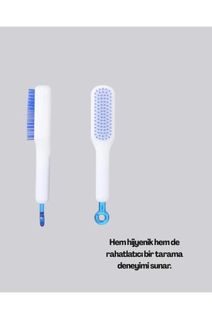 Otomatik Temizlemeli Saç Fırçası – Ergonomik Tasarım, Masaj Etkili, Elektriklenmeyi Önleyici