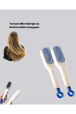 Otomatik Temizlemeli Saç Fırçası – Ergonomik Tasarım, Masaj Etkili, Elektriklenmeyi Önleyici