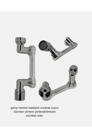 Dönebilir Musluk Başlığı – Lavabo Temizliği ve El-Yüz Yıkamada Maksimum Rahatlık