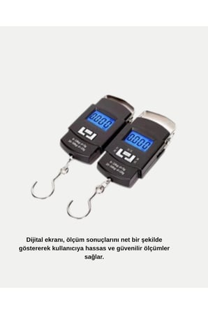 Dijital El Kantarı – 50 Kg Taşıma Kapasiteli, Taşınabilir Hassas Tartı
