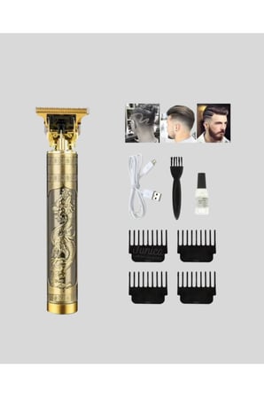 Profesyonel Çizik Tıraş Makinesi – T Çelik Bıçaklı, 120 Dakika Şarjlı Kullanım, 3 Başlıklı