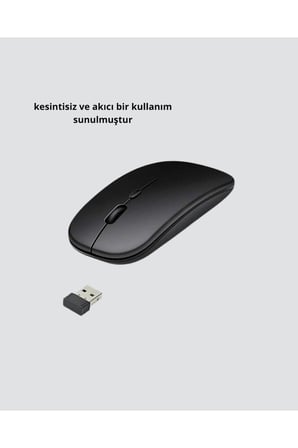 Kablosuz Oyuncu Mouse –  Gelişmiş Optik Sensör, Profesyonel ve Oyun Kullanımına Uygun