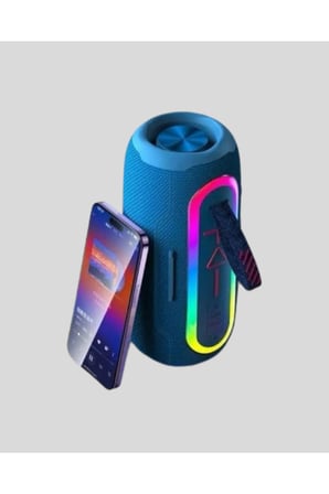 Taşınabilir Mini Bluetooth Hoparlör Güçlü Ses ve Şık Kırmızı Tasarım