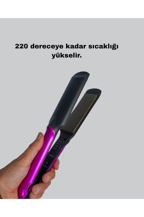 İyonik Saç Düzleştirici – 220°C Isıya Kadar Çıkan, LED Göstergeli ve Eşit Isı Dağılımlı Plaka