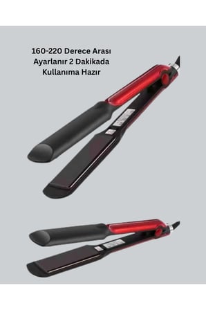 Profesyonel Titanyum Saç Düzleştirici – Ayarlanabilir Isı ve Hızlı Isınma Özellikli