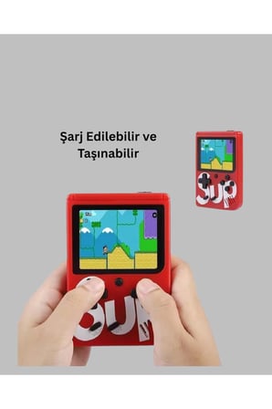 TV Çıkışlı Mini Retro El Konsolu 400 Oyunlu