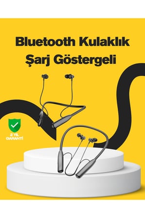 Y12 Bluetooth Boyun Bantlı Kulaklık – 100 Saat Pil, Bluetooth 5.3, Dokunmatik Kontrol