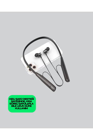 Y12 Bluetooth Boyun Bantlı Kulaklık – 100 Saat Pil, Bluetooth 5.3, Dokunmatik Kontrol